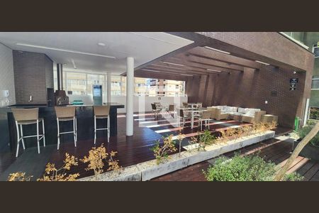 Área comum - Churrasqueira de apartamento para alugar com 2 quartos, 72m² em Gonzaga, Santos
