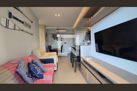 Sala de apartamento para alugar com 2 quartos, 72m² em Gonzaga, Santos