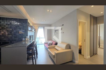 Sala de apartamento para alugar com 2 quartos, 72m² em Gonzaga, Santos