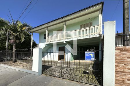 Fachada + Placa  de casa para alugar com 2 quartos, 72m² em Scharlau, São Leopoldo