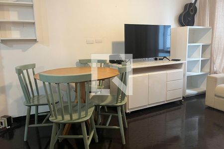 Sala de apartamento para alugar com 1 quarto, 63m² em Gonzaga, Santos