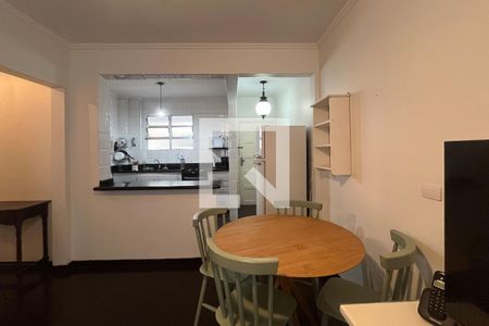 Sala de apartamento para alugar com 1 quarto, 63m² em Gonzaga, Santos