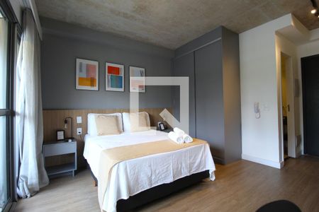 Sala/Quarto de kitnet/studio à venda com 1 quarto, 26m² em Indianópolis, São Paulo