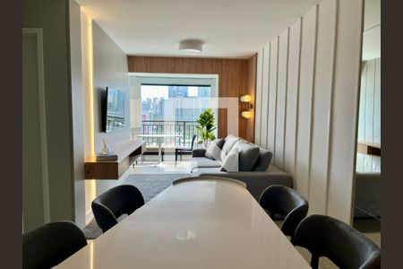 Sala de apartamento à venda com 2 quartos, 64m² em Vila Cordeiro, São Paulo