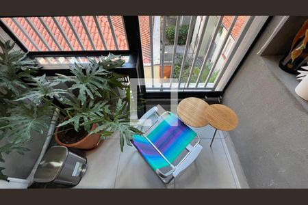 Varanda de kitnet/studio para alugar com 1 quarto, 23m² em Pinheiros, São Paulo