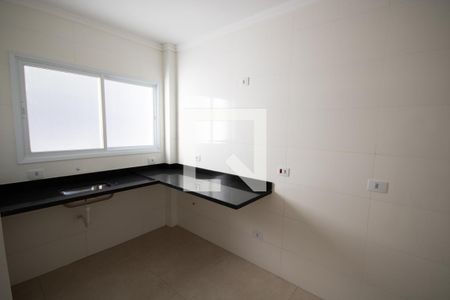 Cozinha de apartamento para alugar com 1 quarto, 50m² em Vila Caiçara, Praia Grande