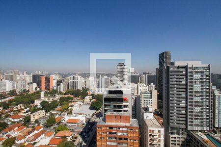 Vista da Sala e Cozinha de apartamento à venda com 2 quartos, 85m² em Pinheiros, São Paulo