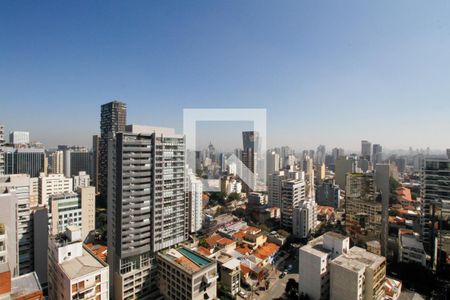 Vista da Sala e Cozinha de apartamento à venda com 2 quartos, 85m² em Pinheiros, São Paulo