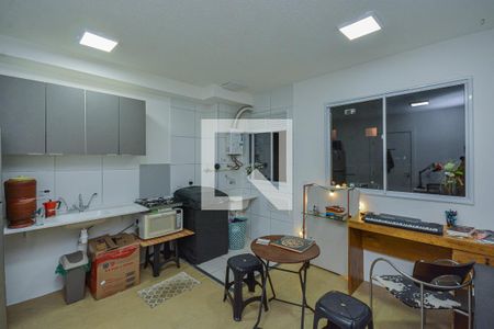 Sala/Cozinha de apartamento à venda com 1 quarto, 35m² em Usina Piratininga, São Paulo