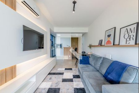 Sala de apartamento à venda com 1 quarto, 54m² em Petrópolis, Porto Alegre