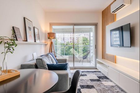 Sala de apartamento à venda com 1 quarto, 54m² em Petrópolis, Porto Alegre