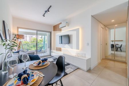 Sala de apartamento à venda com 1 quarto, 54m² em Petrópolis, Porto Alegre