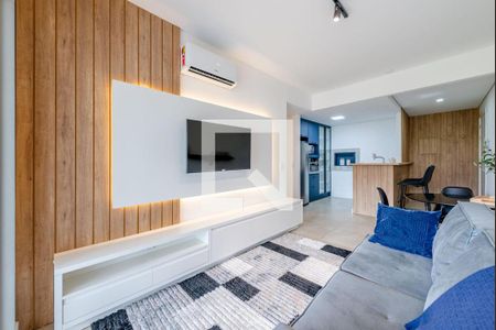 Sala de apartamento à venda com 1 quarto, 54m² em Petrópolis, Porto Alegre