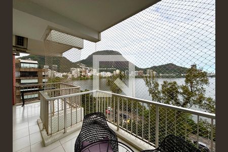Varanda da Sala de apartamento para alugar com 3 quartos, 120m² em Lagoa, Rio de Janeiro