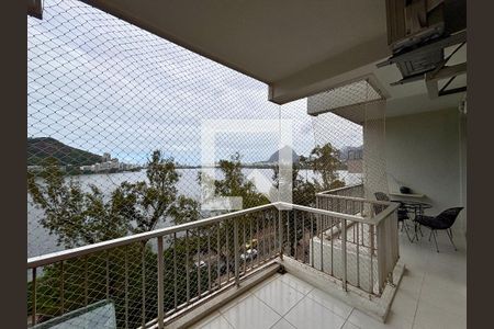 Varanda da Sala de apartamento para alugar com 3 quartos, 120m² em Lagoa, Rio de Janeiro