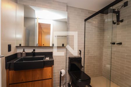 Banheiro da Suíte de kitnet/studio à venda com 1 quarto, 55m² em Jardim Paulista, São Paulo