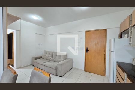 Sala de apartamento para alugar com 2 quartos, 52m² em Macuco, Santos