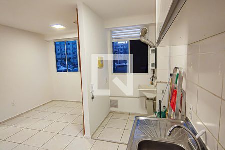 Sala/Cozinha de apartamento à venda com 2 quartos, 43m² em Curicica, Rio de Janeiro