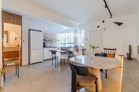 Sala de apartamento para alugar com 1 quarto, 70m² em Pinheiros, São Paulo