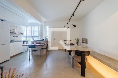 Sala de apartamento para alugar com 1 quarto, 70m² em Pinheiros, São Paulo