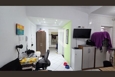 Sala de apartamento para alugar com 1 quarto, 46m² em Pompéia, Santos