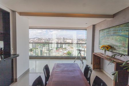 Varanda da Sala de apartamento à venda com 4 quartos, 154m² em Maria Virgínia, Belo Horizonte