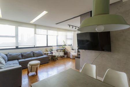 Sala de apartamento à venda com 3 quartos, 103m² em Indianópolis, São Paulo
