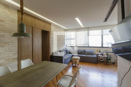 Sala de apartamento à venda com 3 quartos, 103m² em Indianópolis, São Paulo