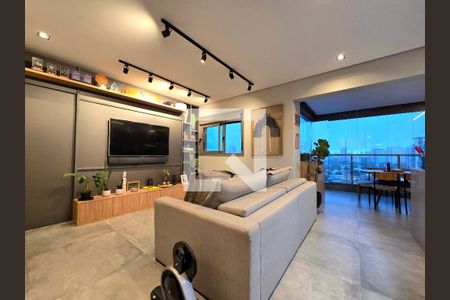 Sala de apartamento para alugar com 1 quarto, 65m² em Indianópolis, São Paulo