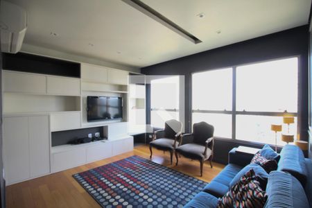 Sala de apartamento para alugar com 2 quartos, 70m² em Panamby, São Paulo