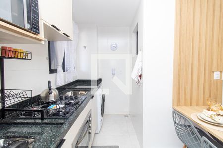 Sala/Cozinha de apartamento à venda com 1 quarto, 30m² em Vila Nova Carolina, São Paulo