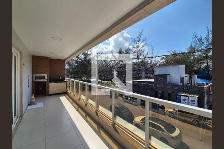 Varanda da Sala de apartamento à venda com 3 quartos, 174m² em Recreio dos Bandeirantes, Rio de Janeiro