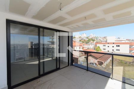 Varanda da Sala de apartamento à venda com 4 quartos, 155m² em Barreiro, Belo Horizonte