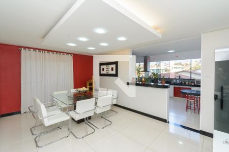 Sala de Jantar de casa à venda com 4 quartos, 256m² em Diamante, Belo Horizonte