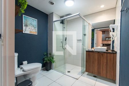 Banheiro de kitnet/studio à venda com 1 quarto, 33m² em Vila Mariana, São Paulo