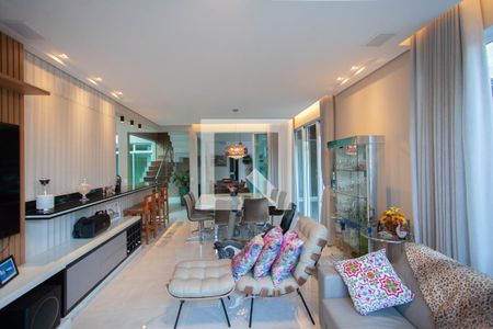 Sala de casa de condomínio à venda com 4 quartos, 380m² em Planalto, Belo Horizonte