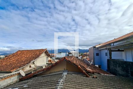 Vista da sala de casa de condomínio para alugar com 2 quartos, 56m² em Maracanã, Praia Grande