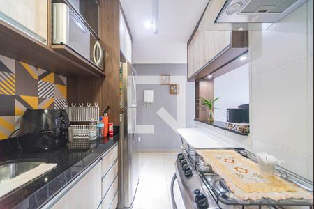 Cozinha de apartamento à venda com 2 quartos, 50m² em Vila Santo Alberto, Santo André