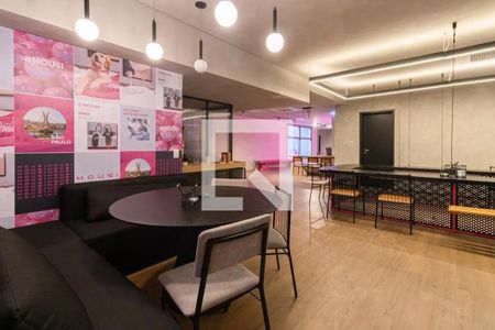 Área comum de kitnet/studio para alugar com 1 quarto, 30m² em Indianópolis, São Paulo