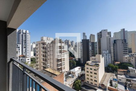 Varanda  de kitnet/studio para alugar com 1 quarto, 24m² em Santa Cecilia, São Paulo