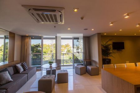 Área comum - Salão de festas de kitnet/studio à venda com 1 quarto, 45m² em Tamboré, Santana de Parnaíba