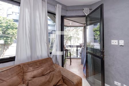 Sala de apartamento para alugar com 1 quarto, 70m² em Cidade Monções, São Paulo