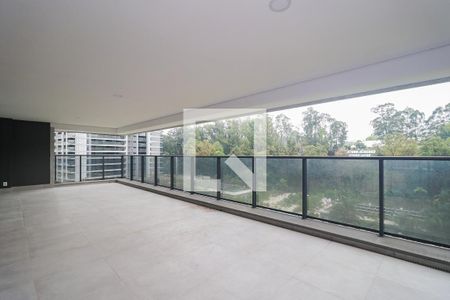 Varanda da Sala de apartamento à venda com 4 quartos, 330m² em Vila Andrade, São Paulo