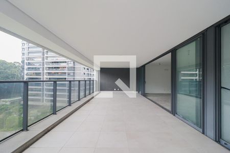 Varanda da Sala de apartamento à venda com 4 quartos, 330m² em Vila Andrade, São Paulo