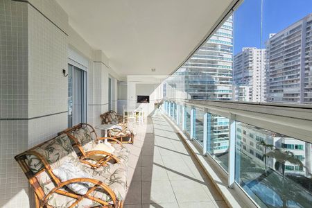 Varanda de apartamento para alugar com 2 quartos, 99m² em Vila Alzira, Guarujá