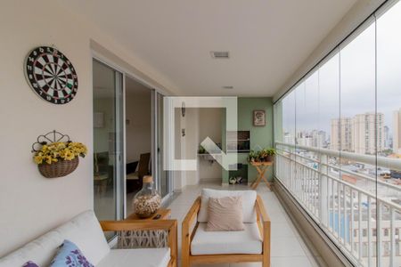 Varanda Gourmet de apartamento à venda com 2 quartos, 94m² em Centro, Guarulhos