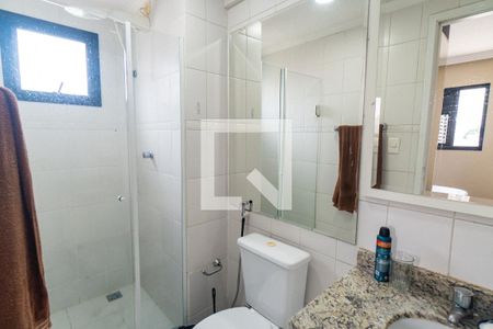 Banheiro da Suíte de apartamento à venda com 1 quarto, 39m² em Vila Monte Alegre, São Paulo