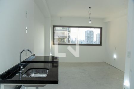 placa de apartamento para alugar com 1 quarto, 26m² em Brooklin, São Paulo