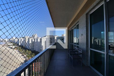 Varanda de apartamento para alugar com 6 quartos, 552m² em Centro, Guarujá