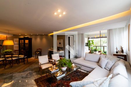 Sala de apartamento à venda com 4 quartos, 184m² em Sion, Belo Horizonte